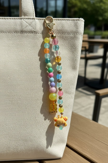 Candy Color Kawaii Bag Charm | Handmade Beaded Purse Charm