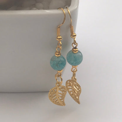 Turquoise Bay Bloom Earrings | Nature-Inspired Elegance