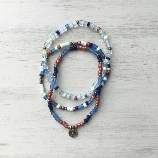 Dainty Tiny Glass Beads Bracelets Tribal Boho Handcrafted Jewelry