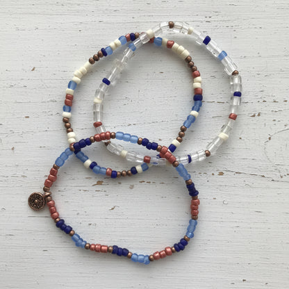 Dainty Tiny Glass Beads Bracelets Tribal Boho Handcrafted Jewelry