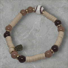 Homerun | Bracelet Sporty Clay Baseball-Inspired Accessory - Distinct Designs