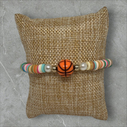 Basketball Star | Friendship Bracelet Clay Beads Sporty for Basketball Fans - Distinct Designs