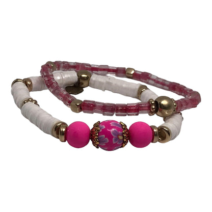 Crystal Cruise | Bracelet Set Elegant Handcrafted Upscale Beach Vibes - Distinct Designs