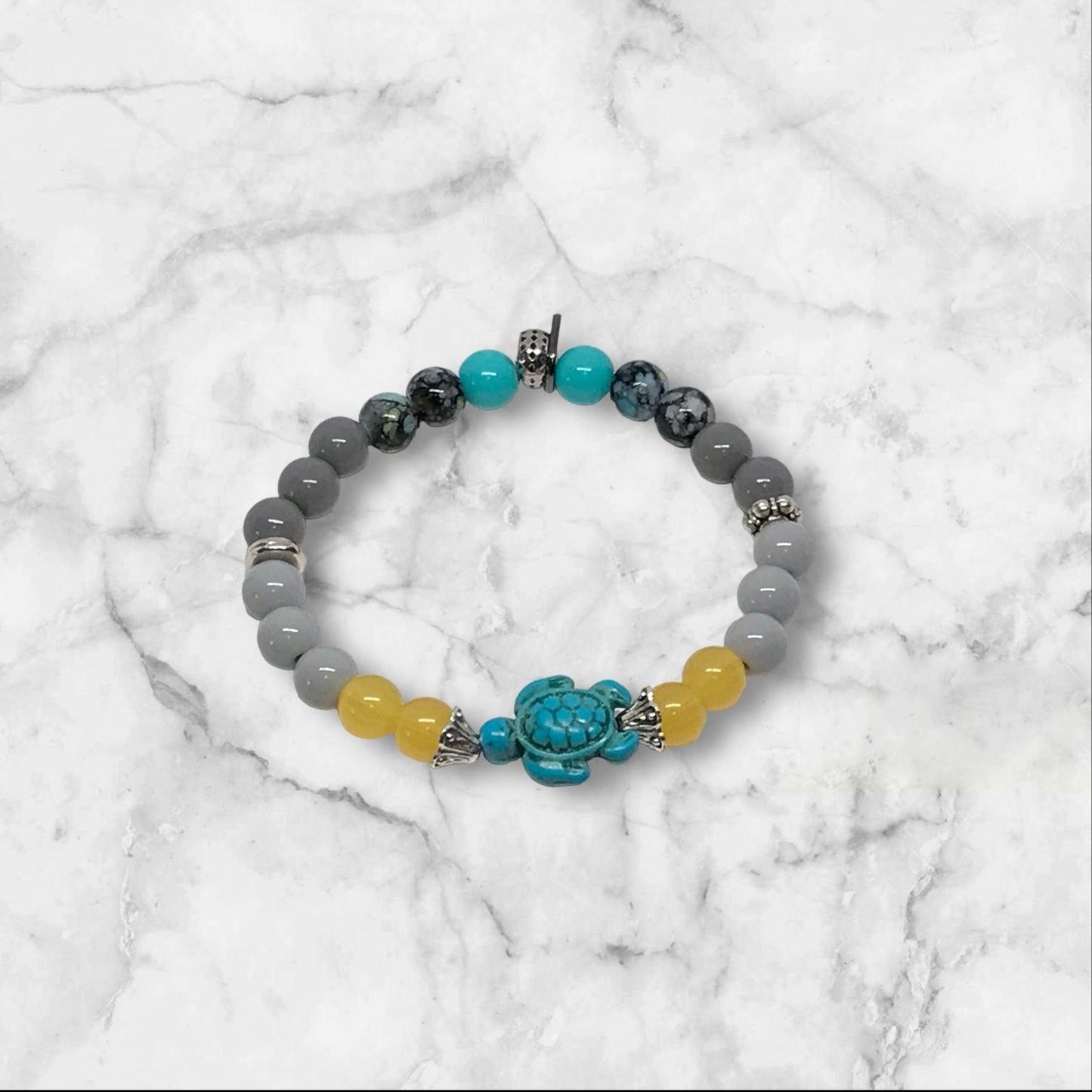 Beach Vibes | Sea-Inspired Charm Stretch Bracelet Set - Distinct Designs