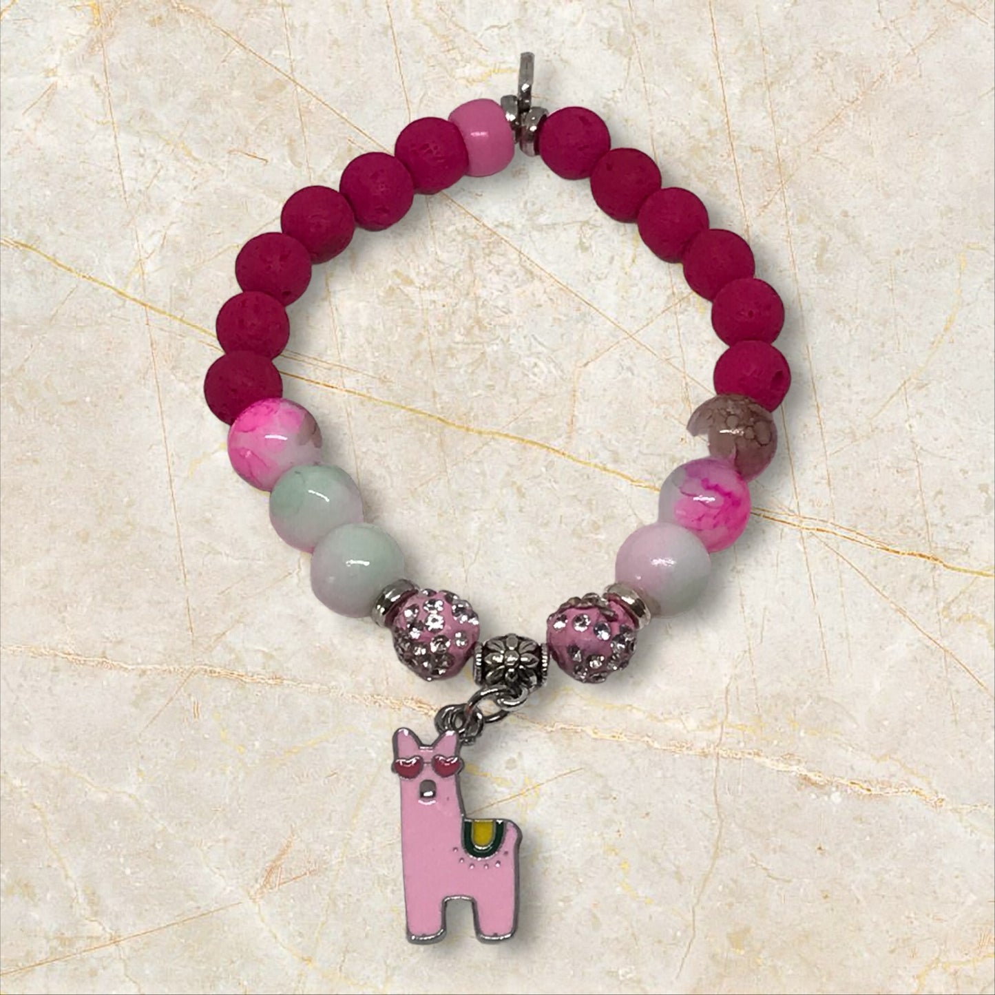 Llama Surprise | Fun & Quirky Stretchy Statement Bracelet Set