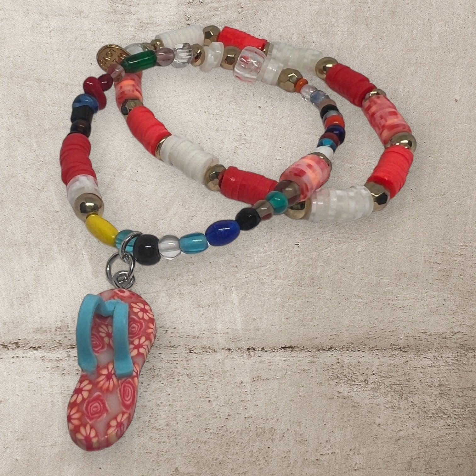 Beach Walk in the Sand Bracelet Set - Playful & Beachy Vibes - Distinct Designs