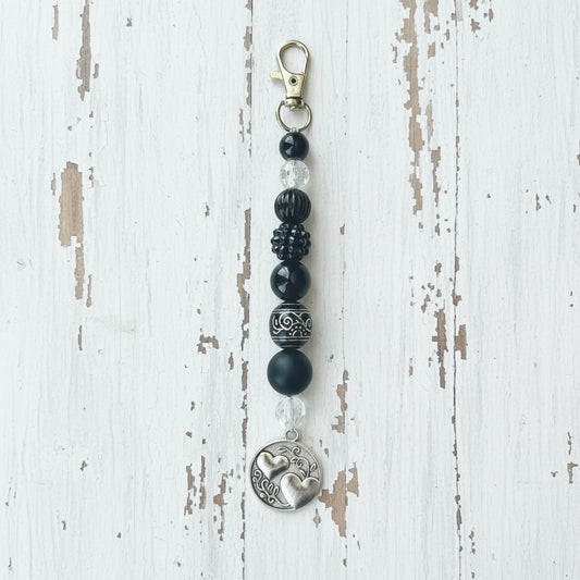 Beaded Bag Charm | Sparkly Inspirational Handmade Jewelry - Distinct Designs