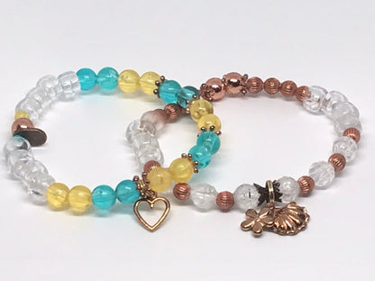 Beaded Beachy Bracelet Set | Coastal Landing Handmade Jewelry - Distinct Designs