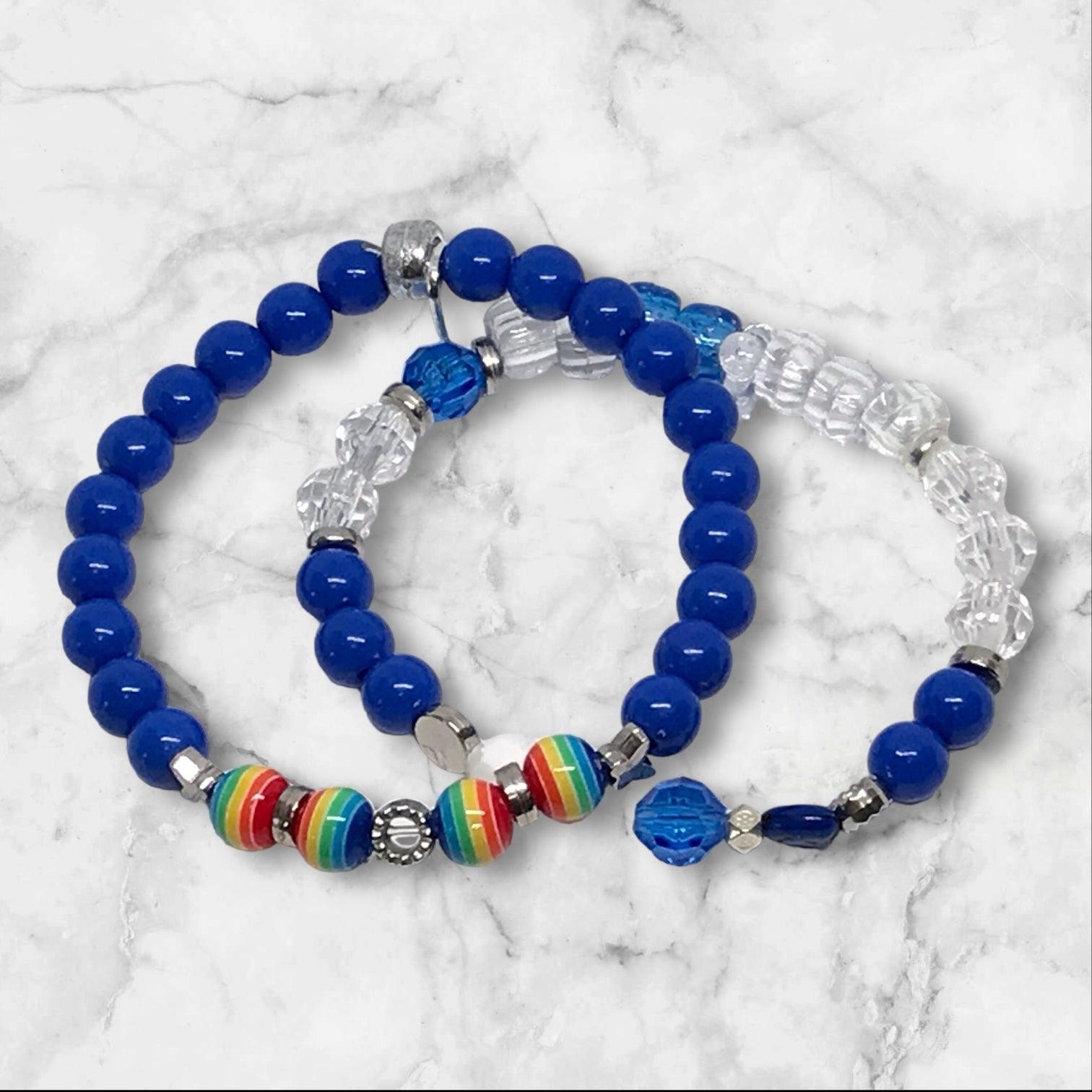 Beaded Stretch Bracelet Set | Colorful Friendship Handmade Jewelry - Distinct Designs