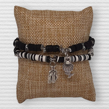 Clay Beads Friendship Charm Bracelet Set | Colorful Beaded Friendship Handmade Jewelry - Distinct Designs