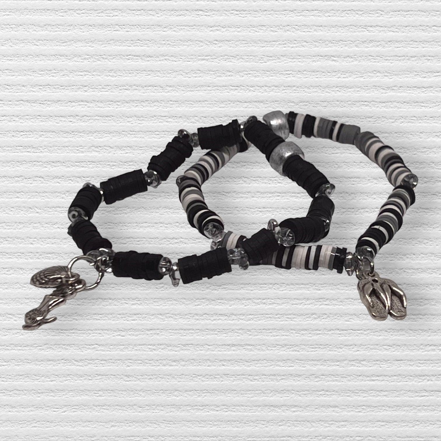 Clay Beads Friendship Charm Bracelet Set | Colorful Beaded Friendship Handmade Jewelry - Distinct Designs