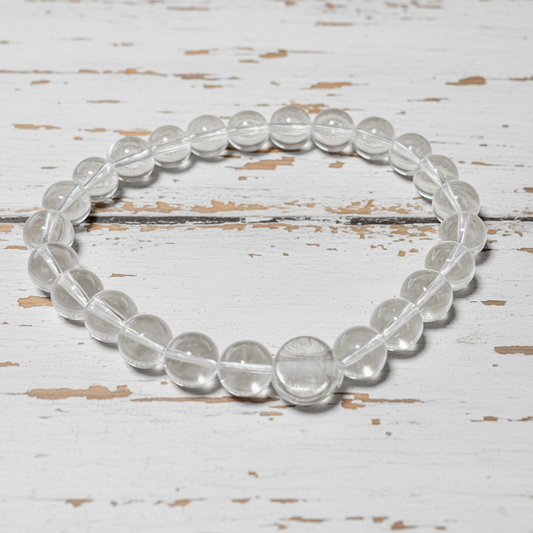 Clear and Blue Glass Beads Bracelet Set | Classic Elegance Handmade Jewelry Collection - Distinct Designs