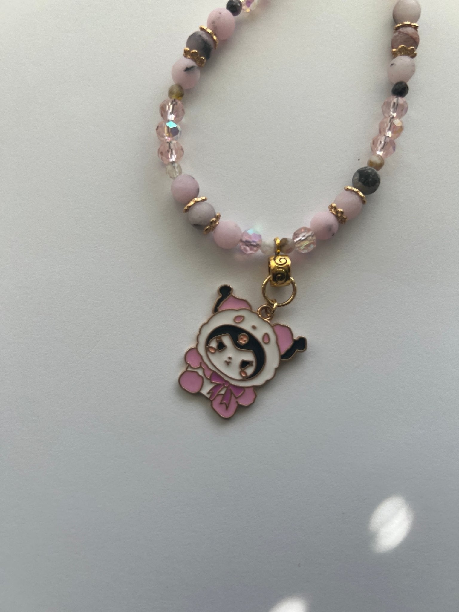 Crystal & Quartz Beaded Necklace | Handmade Kawaii Jewelry - Distinct Designs