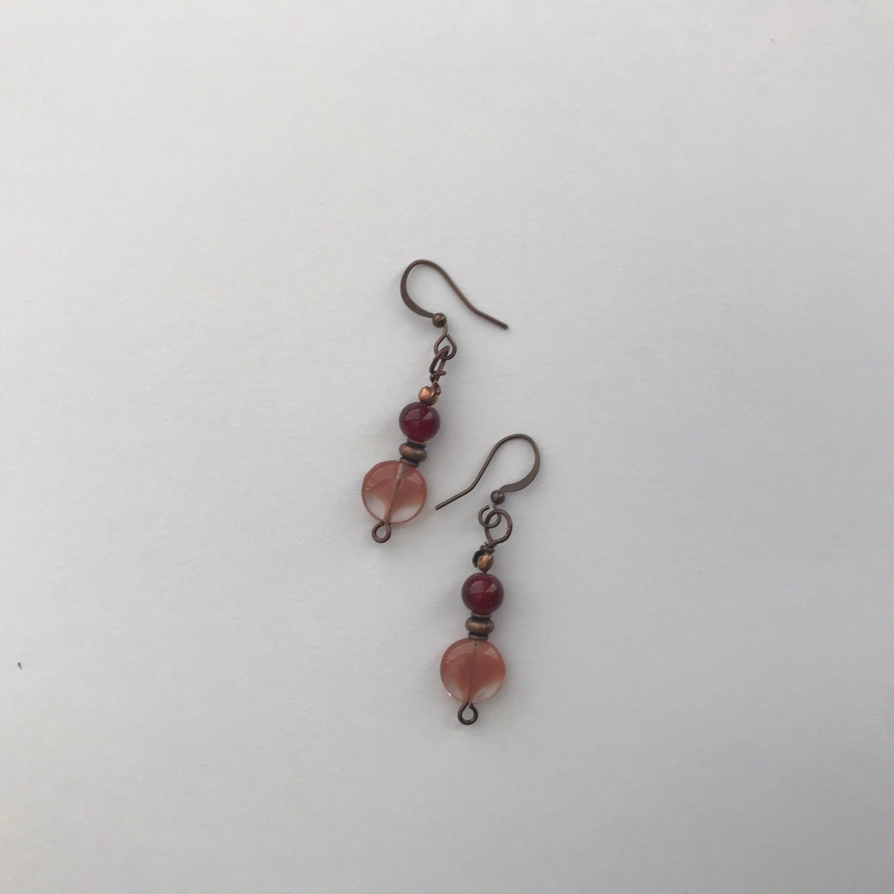 Dangle Glass Beads Earrings | Boho Chic Handmade Jewelry - Distinct Designs