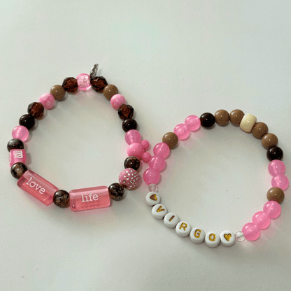 Eclectic Beaded Zodaic Bracelet Set | Cosmic Connection Handmade Jewelry - Distinct Designs