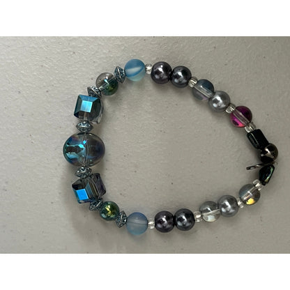 Glam Handmade Glass Pearls Bracelet Set Classy Unique Future-Core