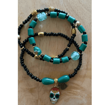 Glass Beaded Charm Bracelets | Witchy Glow Handmade Jewelry - Distinct Designs