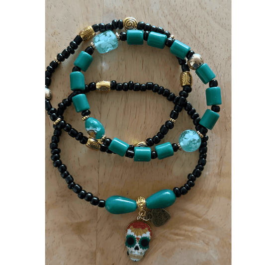 Glass Beaded Charm Bracelets | Witchy Glow Handmade Jewelry - Distinct Designs