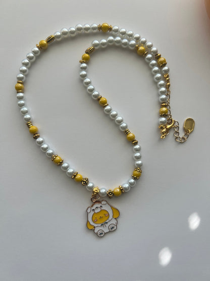 Glass Pearls Beaded Necklace | Handmade Kawaii Jewelry - Distinct Designs