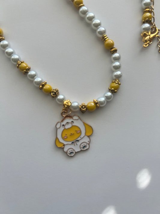 Glass Pearls Beaded Necklace | Handmade Kawaii Jewelry - Distinct Designs