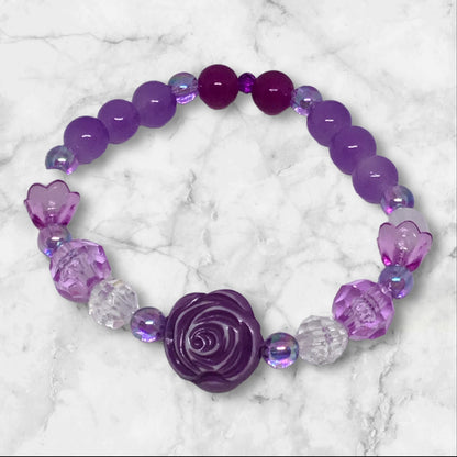 Verbena | Purple Stretch and Bangle Charm Bracelets