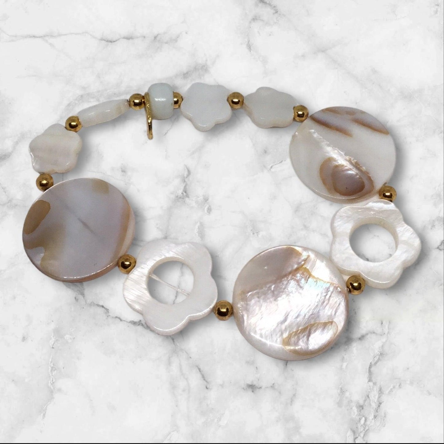 Flower Shell | Natural Shell Classic Unique Coastal Bracelet - Distinct Designs