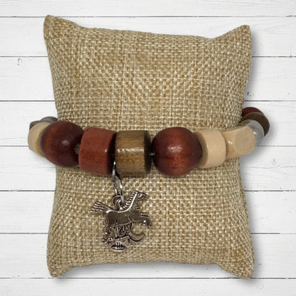 Wooden | Western Inspired Wooden Beads Bracelet - Distinct Designs