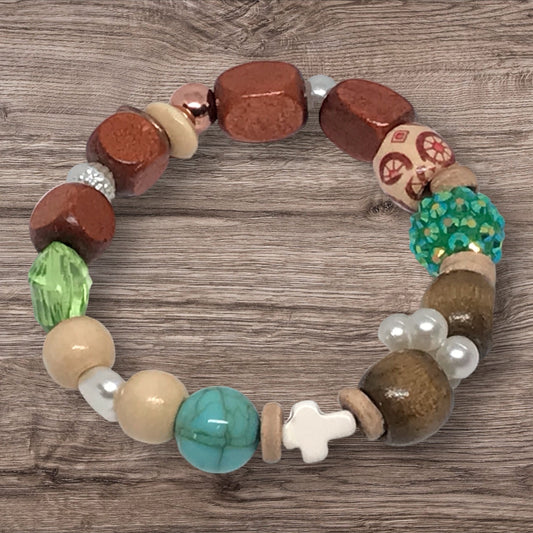 Southern Mix | Bracelet Unique Handcrafted Mixed Media Accessory