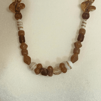 Lampwork Glass Beaded Necklace | Woodland Handmade Jewelry - Distinct Designs