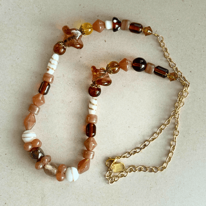 Lampwork Glass Beaded Necklace | Woodland Handmade Jewelry - Distinct Designs