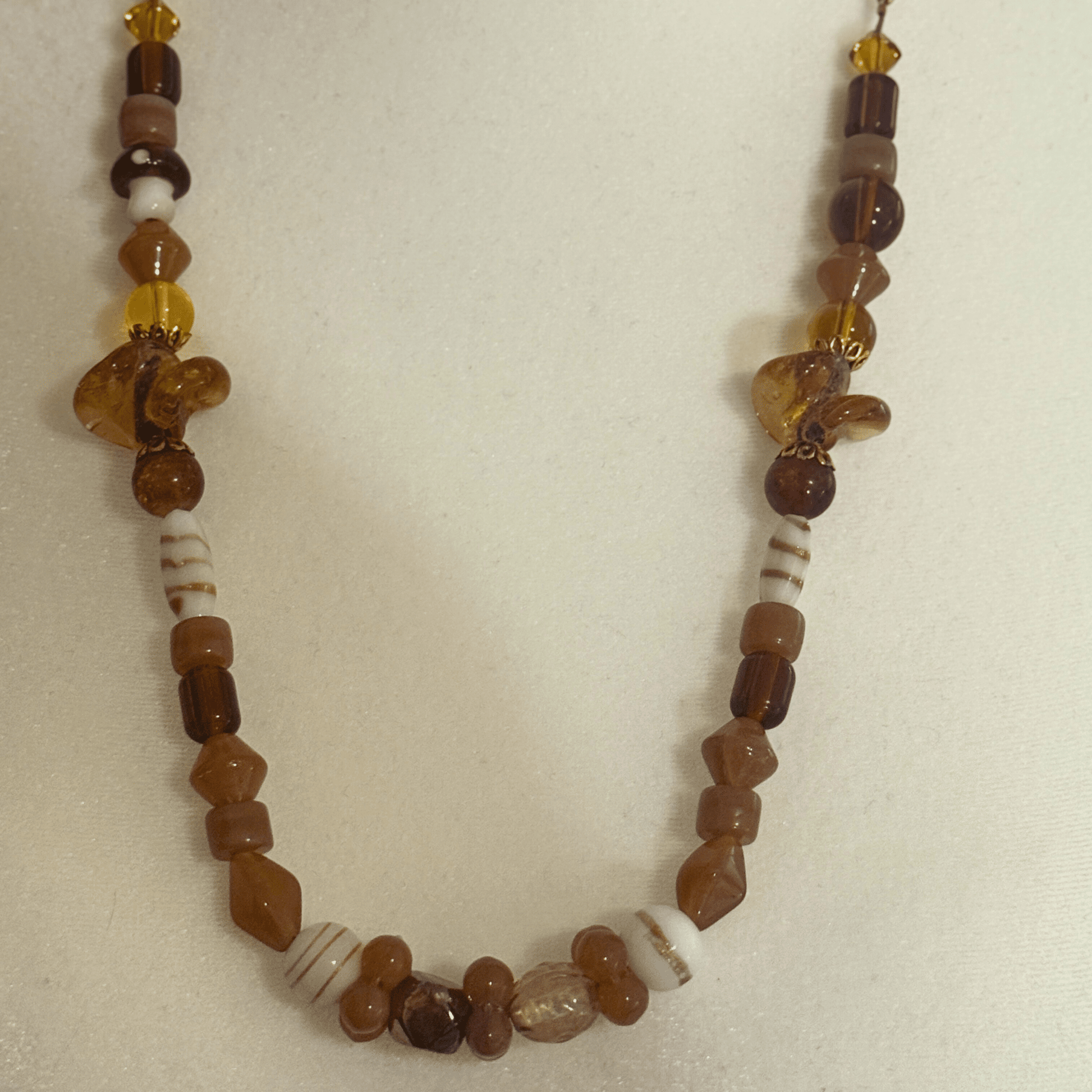 Lampwork Glass Beaded Necklace | Woodland Handmade Jewelry - Distinct Designs