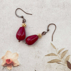 Natural Stone Dangle Earrings | Southwestern Boho Chic Handmade Jewelry - Distinct Designs