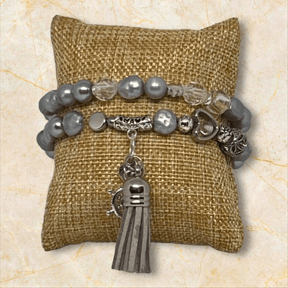 Nautical Elegance Beaded Bracelet Set | Coastal Landing Handmade Jewelry - Distinct Designs