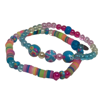 Pastel Clay Beaded Friendship Bracelet Set | Boho Chic Handmade Jewelry - Distinct Designs