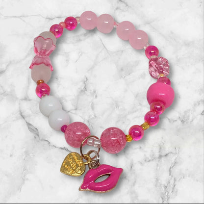 Signature Pink | Whimsical Sparkle Bracelet Set - Distinct Designs
