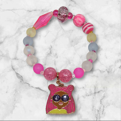 Signature Pink | Whimsical Sparkle Bracelet Set - Distinct Designs