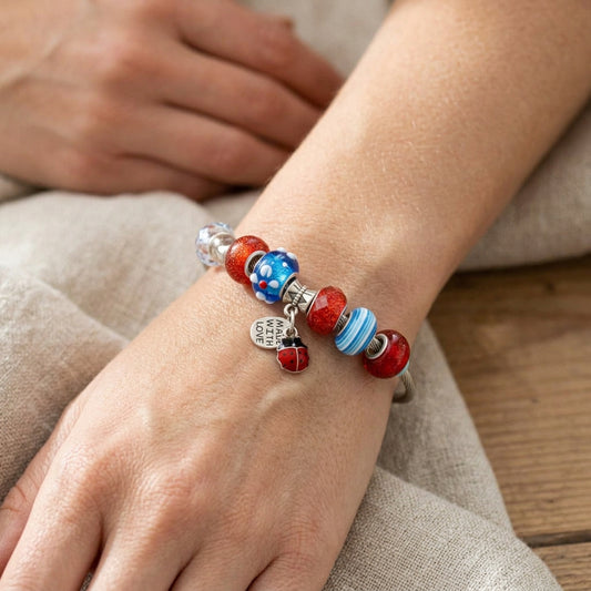 Pulsera de mariquita | Encanto divertido y fantasía atemporal