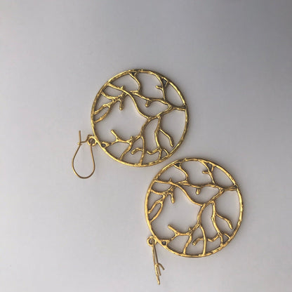 Tree of Life Design Earrings | Bohemian Coastal Earthy Tones Handmade Jewelry - Distinct Designs