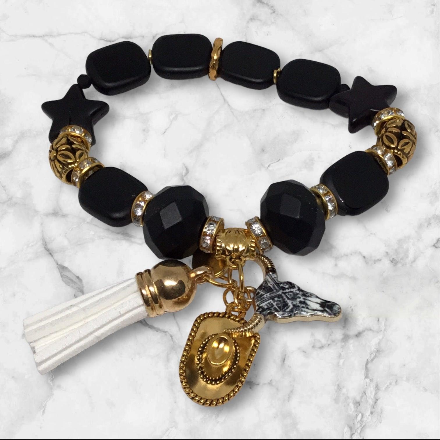 Western Beaded Stretch Bracelet | SouthWest Sands Handmade Jewelry - Distinct Designs