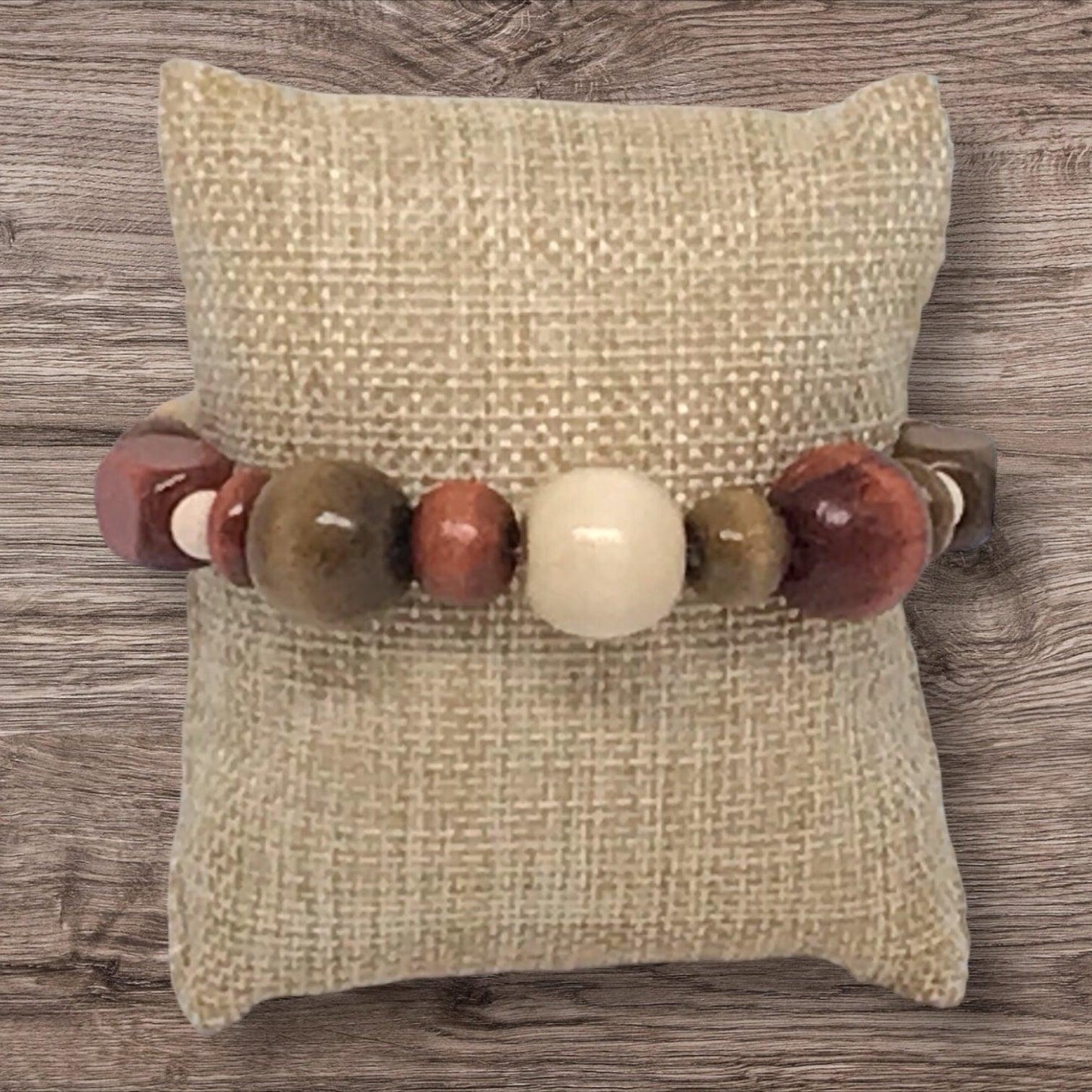 Wooden Beads Stretch Bracelet | Western Chic Handmade Jewelry - Distinct Designs